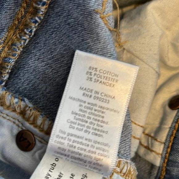 PACSUN Two Tone High-Rise Ankle Jegging Jeans Light/Medium Wash Denim Baddie 28 - Picture 8 of 10